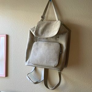 Vegan Faux Suede Backpack
